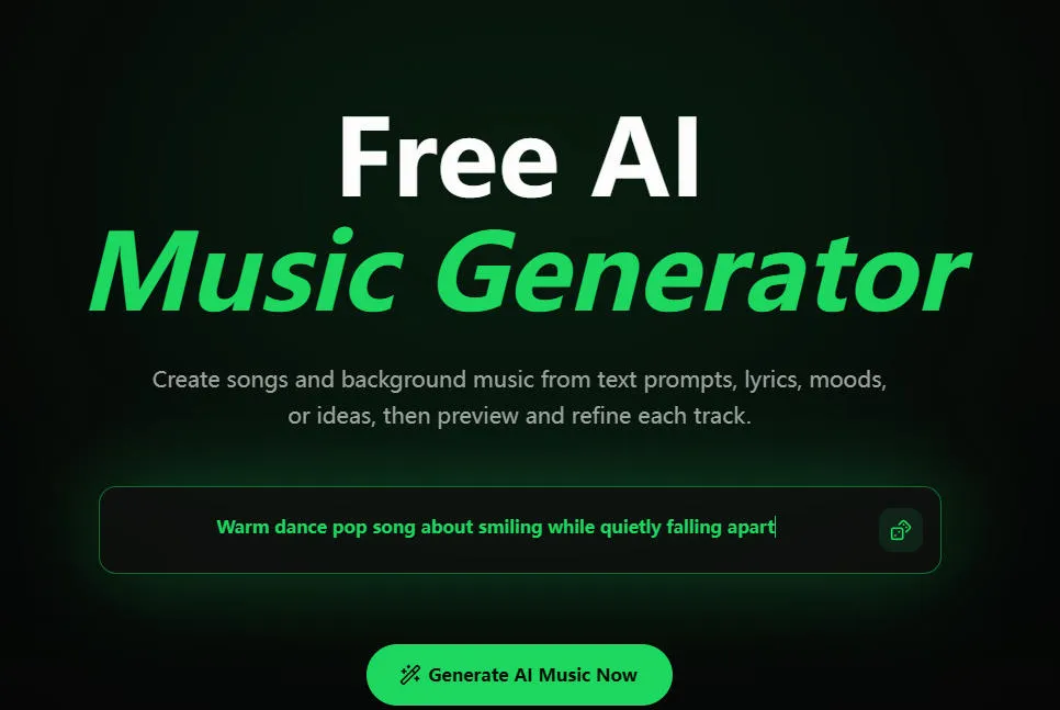 Free ai Music Creator screenshot