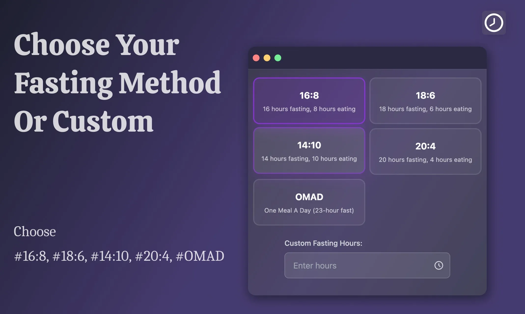 Intermittent Fasting Calculator screenshot
