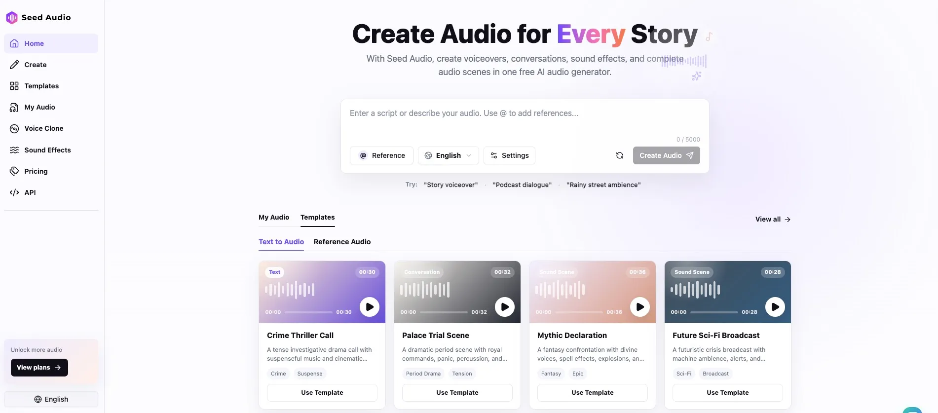 Seed Audio screenshot