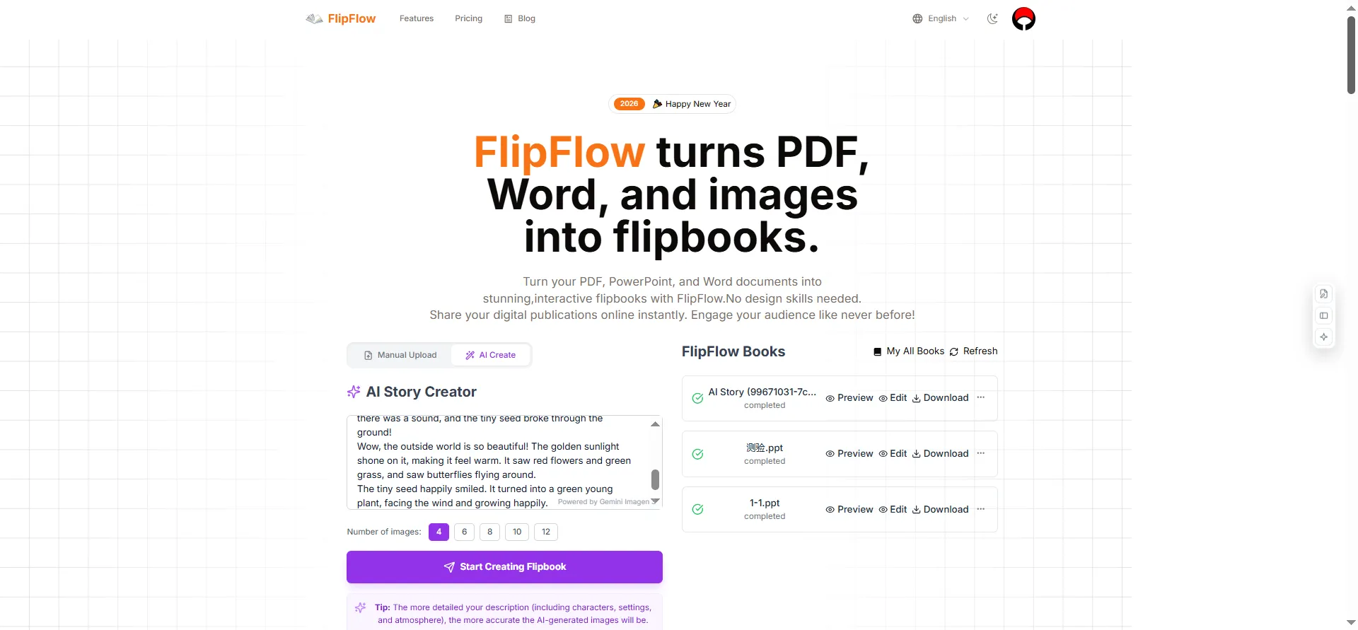 FlipFlow screenshot