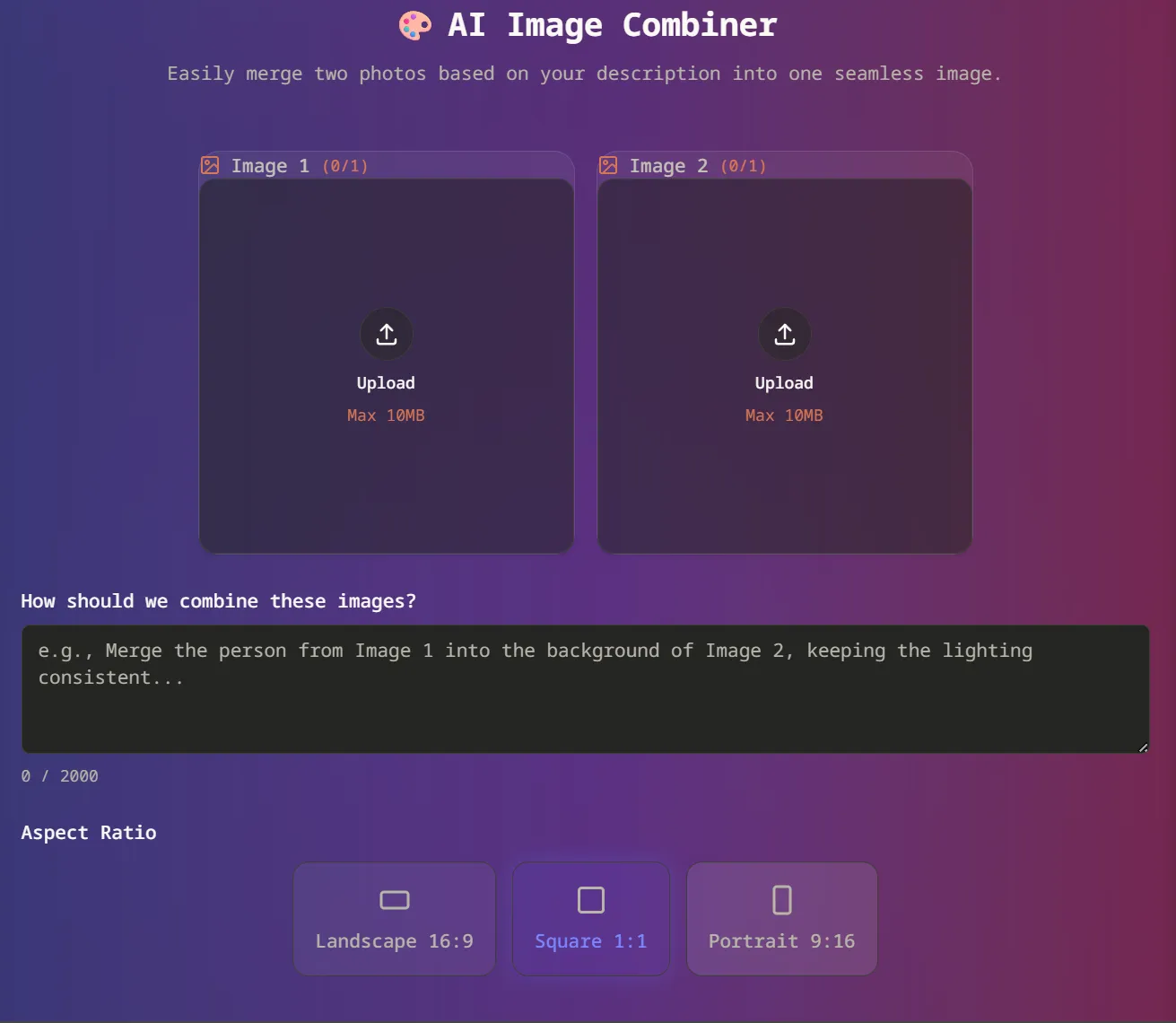 Ai Picture Combiner screenshot