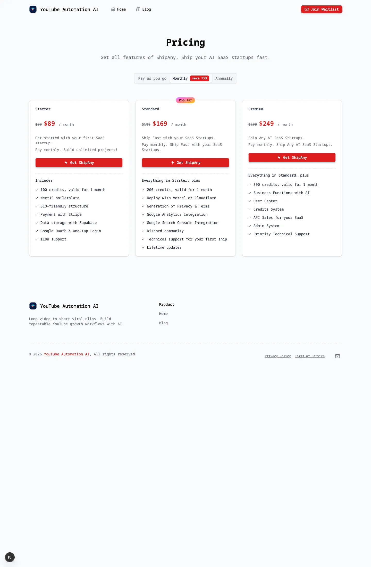YouTube Automation AI screenshot